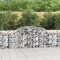 vidaXL Coșuri gabion arcuite 8 buc, 300x50x80/100 cm, fier galvanizat 3146689