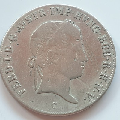 Austria 20 kreuzer 1840 C argint Ferdinand l foto