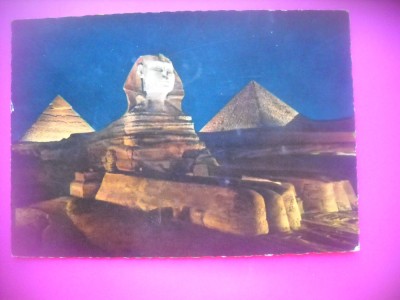HOPCT 6602 SFINXUL SI PIRAMIDELE GIZA-EGIPT -AFRICA-CIRCULATA foto