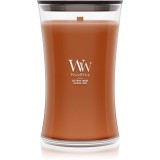Woodwick Saffron Smoke lum&acirc;nare parfumată cu fitil din lemn 610 g