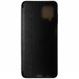 Husa tip carte negru cu fumuriu pentru Samsung Galaxy A12