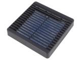 Protecție plastic neagră 120x120mm IP54 cu filtru și șurub
