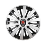Set 4 capace roti Gri cu inel cromat R16 pentru gama auto Rover