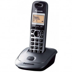 Telefon Panasonic KX-TG2511PDM, display LCD, memorie 50 numere, 5 melodii, Gri foto