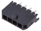 Soclu cablu-placă Micro-Fit 3.0 4 pini aurit