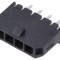 Conector soclu cablu-placă 4 pini aurit