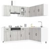 Set de dulapuri de bucătărie 11 piese &bdquo;Lucca&rdquo; lemn Sonoma gri