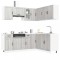 vidaXL Set de dulapuri de bucătărie 11 piese &bdquo;Lucca&rdquo; lemn Sonoma gri 3314957