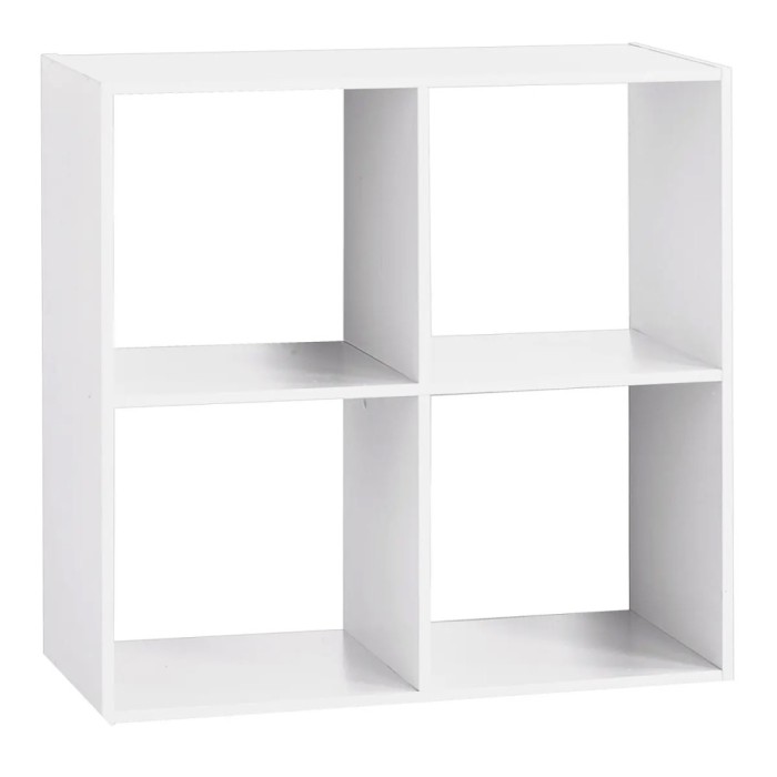 Biblioteca 5Five Mix n&amp;apos;Modul, 4 compartimente, PAL, 68x32x68 cm, alb Household NewTrend