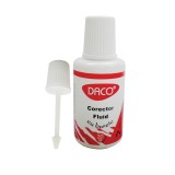 Corector Fluid cu Burete Daco, 20ml, Pe Baza de Solvent, Profesional