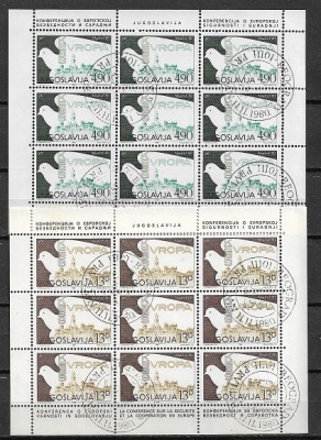 C2507 - Iugoslavia 1980 - Europa 2v.in bloc de9 stampilat prima zi foto