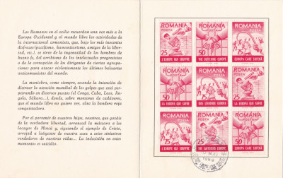 ROMANIA EXIL 1961 - 3 CARNETE FILATELICE MISCAREA LEGIONARA - PRO AMNISTIA foto