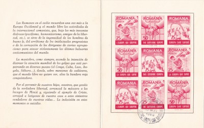 ROMANIA EXIL 1961 - 3 CARNETE FILATELICE MISCAREA LEGIONARA - PRO AMNISTIA foto