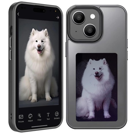 Husa pentru iPhone 15 - Techsuit SmartScreen NFC - Black