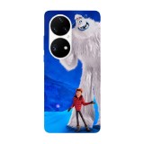 Husa compatibila cu Huawei P50 Pro model Small foot, Silicon, TPU, Viceversa, Transparent, Carcasa