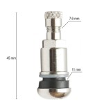 Valva roata tubeless TR413 din alama cromata, 45 mm, pentru anvelope