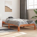 VidaXL Pat de zi fără saltea, maro ceruit, 90x200 cm, lemn masiv pin