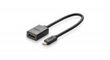 Ugreen Cablu adaptor HDMI (femelă) la Micro HDMI (mascul) cablu adaptor 19 pin 20cm - negru (20134)