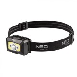 Lanterna de cap reincarcabila USB 250lm COB LED, cu senzor de miscare 99-073, Neo