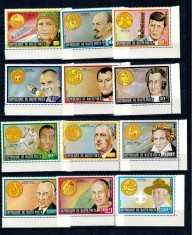 Haute Volta 1973 - Personalități, zodiac, serie neuzata foto