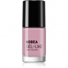 NOBEA Day-to-Day Gel-like Nail Polish lac de unghii cu efect de gel culoare Old style pink #N50 6 ml