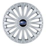 Set 4 Capace Roti, potrivite jantelor de R14, pentru Subaru, model dino cromat