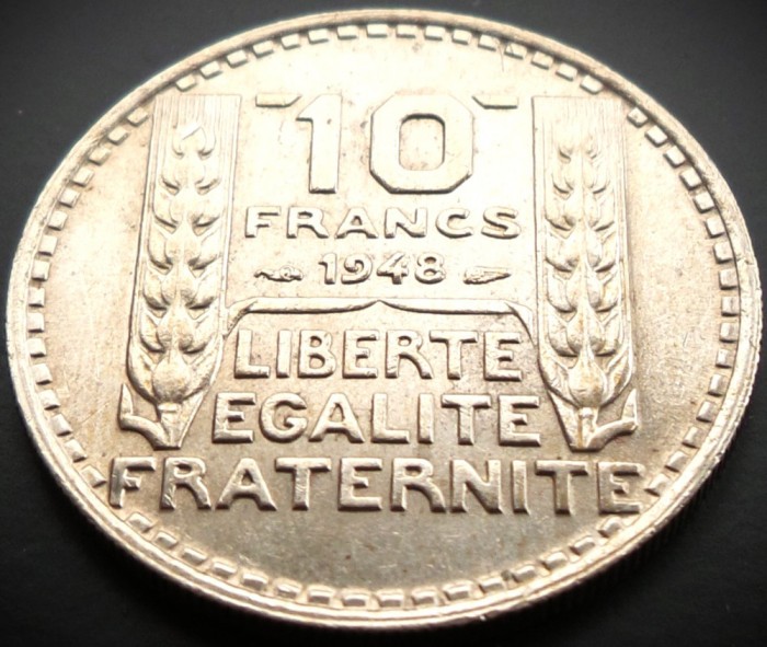 Moneda istorica 10 FRANCI / FRANCS - FRANTA, anul 1948 * cod 474 = excelenta