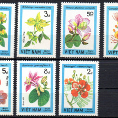 VIETNAM 1984, Flora, serie neuzata, MNH