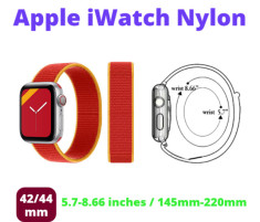 Curea ceas Apple Watch Nylon Sport Bratara Elastica Schimb 42Mm 44mm 45mm foto