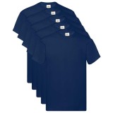 vidaXL Bluză 5 pcs albastru 5XL Bumbac 134749
