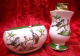 SET SCRUMIERA SI BRICHETA CERAMICA FLORENTINE HAND MADE ITALIA DECOR PASARI