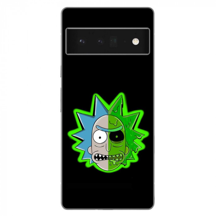 Husa compatibila cu Google Pixel 6 Pro Silicon Gel Tpu Model Rick And Morty Alien