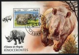 Timbre Angola 2018: Fauna - Rinoceri si Colita. Colectie timbre Angola post 1950