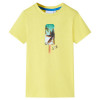 Tricou pentru copii, galben, 140 GartenMobel Dekor, vidaXL