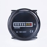Contor Ore Functionare Digital 220V Rotund 0-99999.9h AC Quartz Grup Electrogen Motoare Utillaje