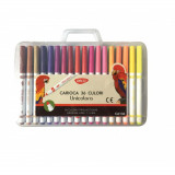 Cumpara ieftin Set 36 Carioci Multicolore DACO, Carioci Colorate, Carioci Multicolore, Set Carioci Multicolore DACO, Carioci Lavabile, Marker Colorat, Markere Colora