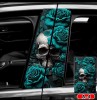 Stickere Auto Stalpi Usi 50x23cm, Set 2 Bucati, Autocolant Exterior Universal, Tuning
