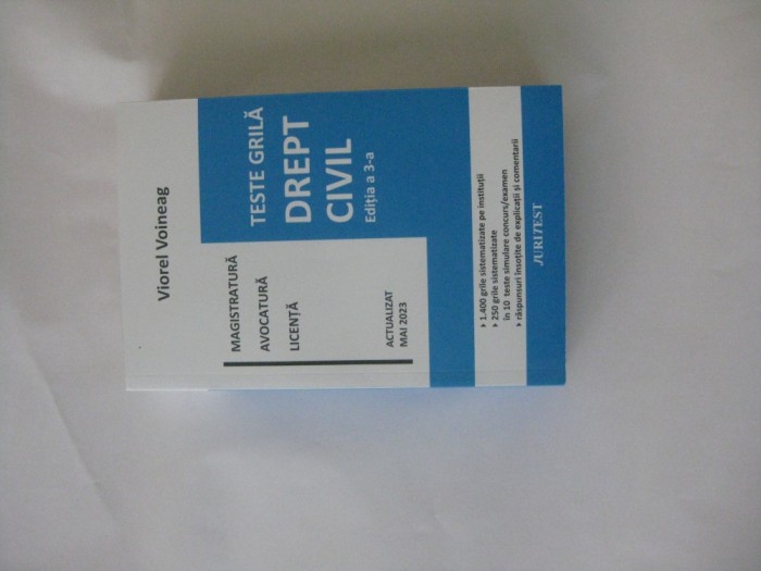 Voineag, Teste grila Drept Civil -2023- Juritest