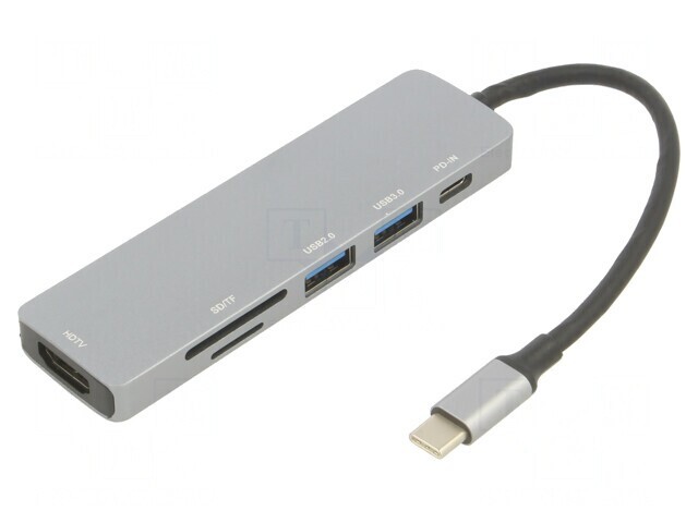 Adaptor OTG USB 3.0 0,15m Negru Argintiu