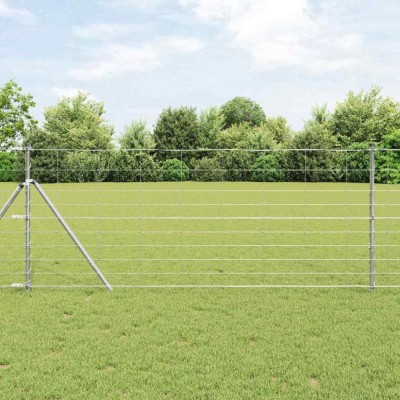 Gard de c&amp;acirc;mp 1x25 m Oțel galvanizat foto
