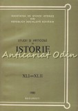 Studii Si Articole De Istorie XLI-XLII - N. Adaniloaie, A. Iordanescu