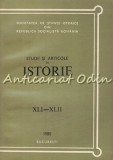 Studii Si Articole De Istorie XLI-XLII - N. Adaniloaie, A. Iordanescu