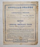 Prospect medical Ampoules Fraisse Paris &ndash; Injection Immunisante, anii 1930