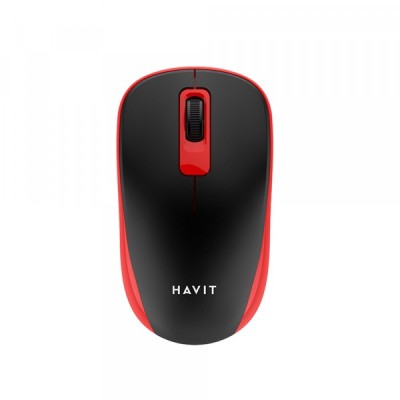 Mouse Wireless HAVIT MS626GT, 1200DPI, Negru Rosu foto