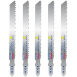 Wilpu HC 12 R - Set panze fierastrau pendular tija cu un prag de prindere (T) 100 mm lemn taiere dreapta fina 5 bucati