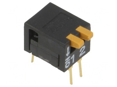 Comutator DIP-SWITCH 2 Secțiuni ON-OFF 0,03A 30VDC foto
