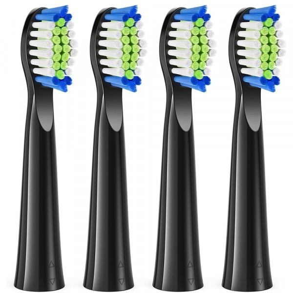 Capat Rezerva SDD2 pentru Periuta Electrica Bitvae D2, Set 4 bucati, Negru