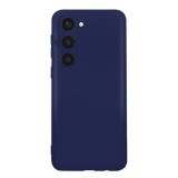 Husa compatibila cu samsung galaxy s23, matte efect, camera ultra safe, htpmag, albastru