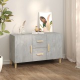 vidaXL Servantă, gri beton, 100x36x60 cm, lemn prelucrat