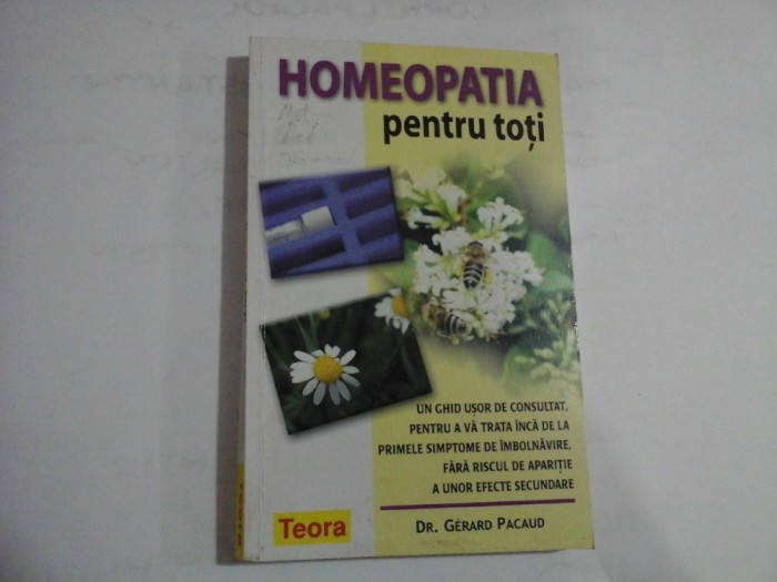 HOMEOPATIA PENTRU TOTI - DR. GERARD PACAUD
